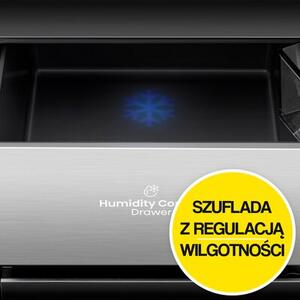 Lodówka HISENSE RQ768N4GBE MD Side by Side No Frost 190cm Czarne szkło do obudowy Szuflada próżniowa My Fresh Choice