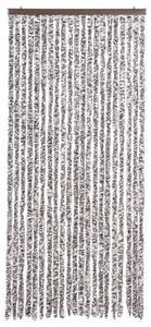 Zasłona przeciwko owadom, brąz i beż, 90x220 cm, szenil