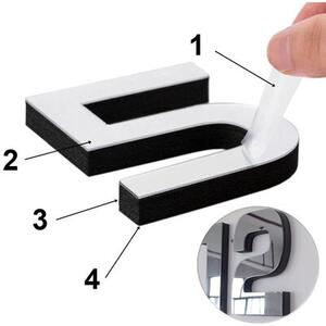 Zegar ścienny GOCKOWIAK Diy Nepri 3D Srebrny