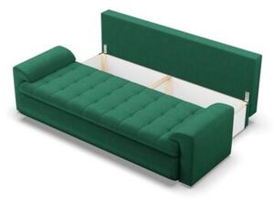 Kanapa rozkÅadana, Bosco, velvet, 222x96x92 cm, butelkowa zieleÅ | TYLETEGOTU