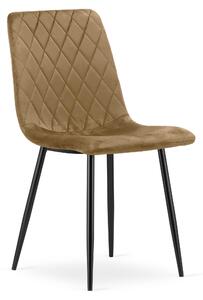 Krzesło Brązowy Elegancki Designerski Do Sypialni