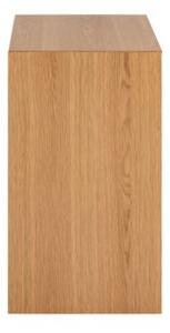 Stolik nocny Anvik z pÃ³ÅkÄ , kolor oak lacquered