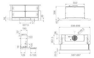 Okap ELICA Elite 35 Grix A 60 Srebrny 640m3/h 63dB klasa A
