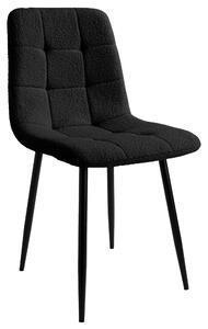 Krzesło DENVER TEDDY Boucle Czarne