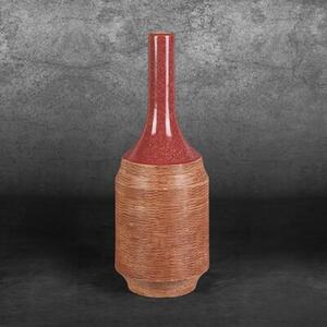 Wazon EUROFIRANY Elda 07 402755 16 x 48 cm Czerwony