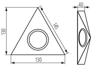 Oprawa podszafkowa KANLUX Zepo LFD-T02/S-B Czarny