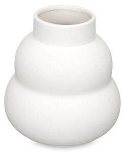 Wazon ceramiczny WIDE, bąbelkowy kształt, biały