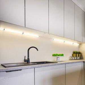 OSRAM Oprawa podszafkowa LED Linear Angle, biała, czujnik, 35 cm Angle Frameless, możliwość ściemniania, biały / opal, kuchnia, aluminium