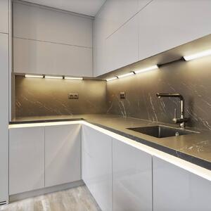 OSRAM Oprawa podszafkowa LED Linear Angle, czarna, czujnik, 35 cm Angle Frameless, możliwość ściemniania, czarny, kuchnia, aluminium