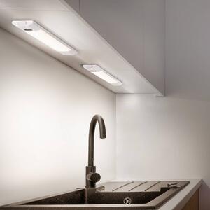 OSRAM Oprawa podszafkowa LED Linear Edge Sensor 30 cm, biała CCT Sensor, możliwość ściemniania, biały / opal, kuchnia, aluminium