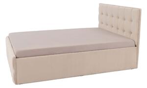 MebleMWM Różowe łóżko tapicerowane 160X200 SFG015P / welur