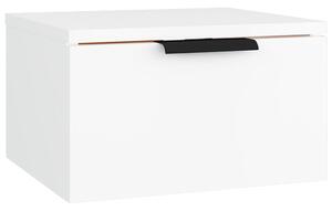 Biała wisząca szafka nocna z szufladą - Zemsi