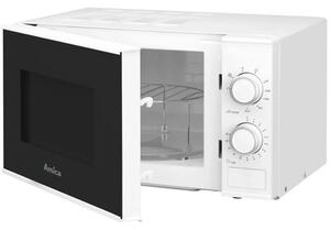 Kuchenka mikrofalowa AMICA AMGF20M2GW 800W średnica 24.5 cm pojemność 20L MultiWave System Biały