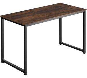 Tectake biurko flint - drewno industrialne ciemne, rustykalne, 120 cm