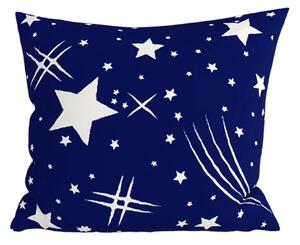 Poszewka na poduszkę z polibawełny NIGHT SKY POLY 45x45 cm, niebieska