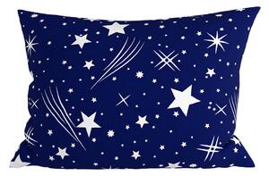 Poszewka na poduszkę z polibawełny NIGHT SKY POLY 70x90 cm, niebieska