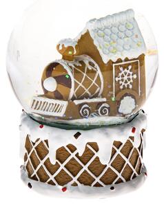 Kula śnieżna z żywicy polimerowej (wysokość 10 cm) Snowy Train – Dakls