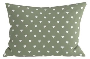 Poszewka na poduszkę z polibawełny SAGHEARTS POLY 50x70 cm, zielona
