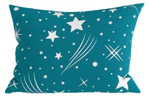 Poszewka na poduszkę z polibawełny NIGHT SKY POLY 50x70 cm, turkusowa