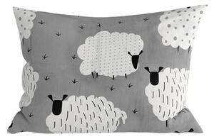 Poszewka na poduszkę z polibawełny SHEEP POLY 50x70 cm, szara