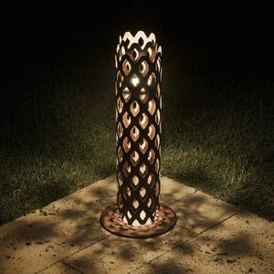 Slamp Słupek oświetleniowy Charlotte, brązowy / rdzawy, stal szlachetna, design