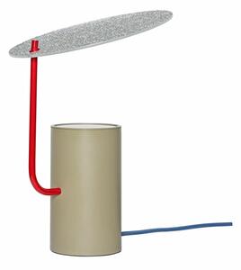 Lampa stołowa w kolorze khaki ze szklanym kloszem (wysokość 35 cm) Disc – Hübsch