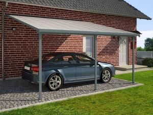 Aluminiowa wiata garażowa Feria Palram - Canopia 3 x 5,46 m szara