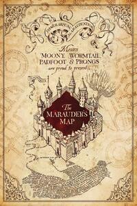 Plakat, Obraz Harry Potter - Marauders Map, (80 x 120 cm)