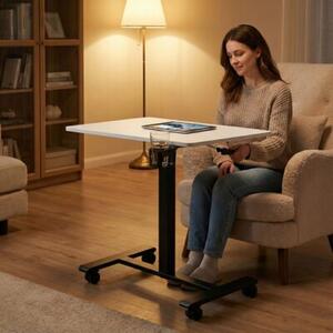 Mobilne biurko regulowane 70x48 cm stolik pod laptopa regulacja wysokoÅci 71,5-112 cm ModernHome