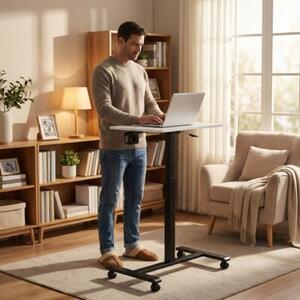 Mobilne biurko regulowane 70x48 cm stolik pod laptopa regulacja wysokoÅci 71,5-112 cm ModernHome
