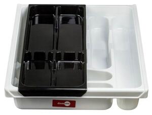 Organizer na sztućce DOMOTTI Double 698933 Biało-czarny