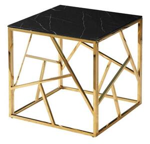 Åawa ESCADA B II 55x55 czarny marmur/zÅota