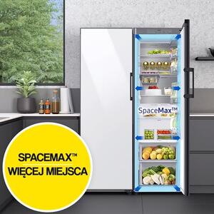 Lodówka SAMSUNG BESPOKE AI RR39C76C322 EF No Frost 186cm Czarna