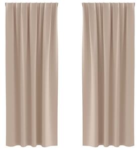 Firany blackout z kółkami 2 pcs Ciemnoszary 225 x 140 cm