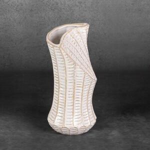 Wazon EUROFIRANY Liza 14 x 29 cm Kremowy