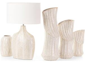 Wazon EUROFIRANY Liza 14 x 29 cm Kremowy