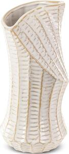 Wazon EUROFIRANY Liza 14 x 29 cm Kremowy