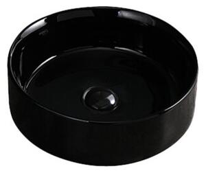 Umywalka nablatowa HYDROSAN LAVA-BL-360 Okrągły Czarny