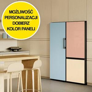 Lodówka SAMSUNG BESPOKE AI RB38C7B6D22 EF No Frost 203cm Czarne szkło