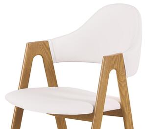 Stylowe krzesło do kuchni ekoskóra K247 - biały