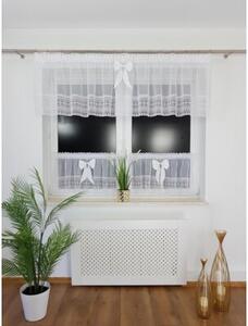 Firana do kuchni etamina z gipiurÄ komplet 3-elementowy 300x60 + 2x130x50 cm