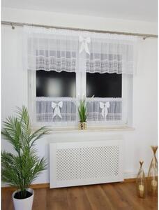 Firana do kuchni etamina z gipiurÄ komplet 3-elementowy 300x60 + 2x130x50 cm