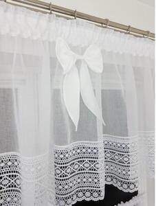 Firana do kuchni etamina z gipiurÄ komplet 3-elementowy 300x60 + 2x130x50 cm