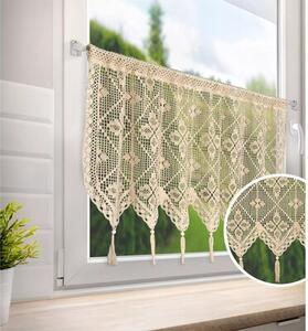 Firana gotowa EUROFIRANY Martha 150 x 60 cm JasnobeÅ¼owy