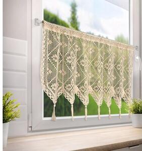 Firana gotowa EUROFIRANY Martha 150 x 60 cm JasnobeÅ¼owy