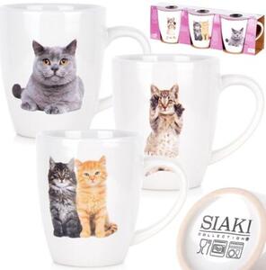Kubki ceramiczne koty 220 ML 3 szt