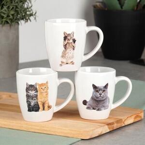 Kubki ceramiczne koty 220 ML 3 szt