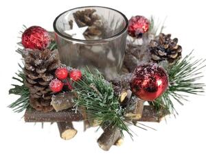Świecznik stojący SASKA CHRISTMAS 104850 Wielokolorowy