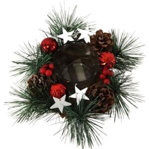 Świecznik stojący SASKA CHRISTMAS 104850 Wielokolorowy