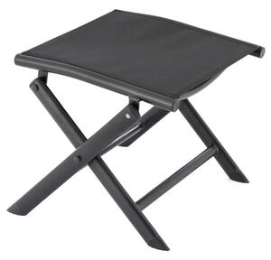 Składane krzesło aluminiowe, czarne